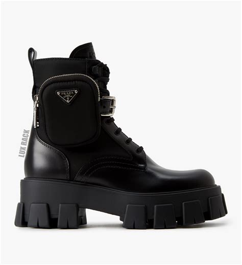 prada combat boots nylon|Prada ankle boots women's.